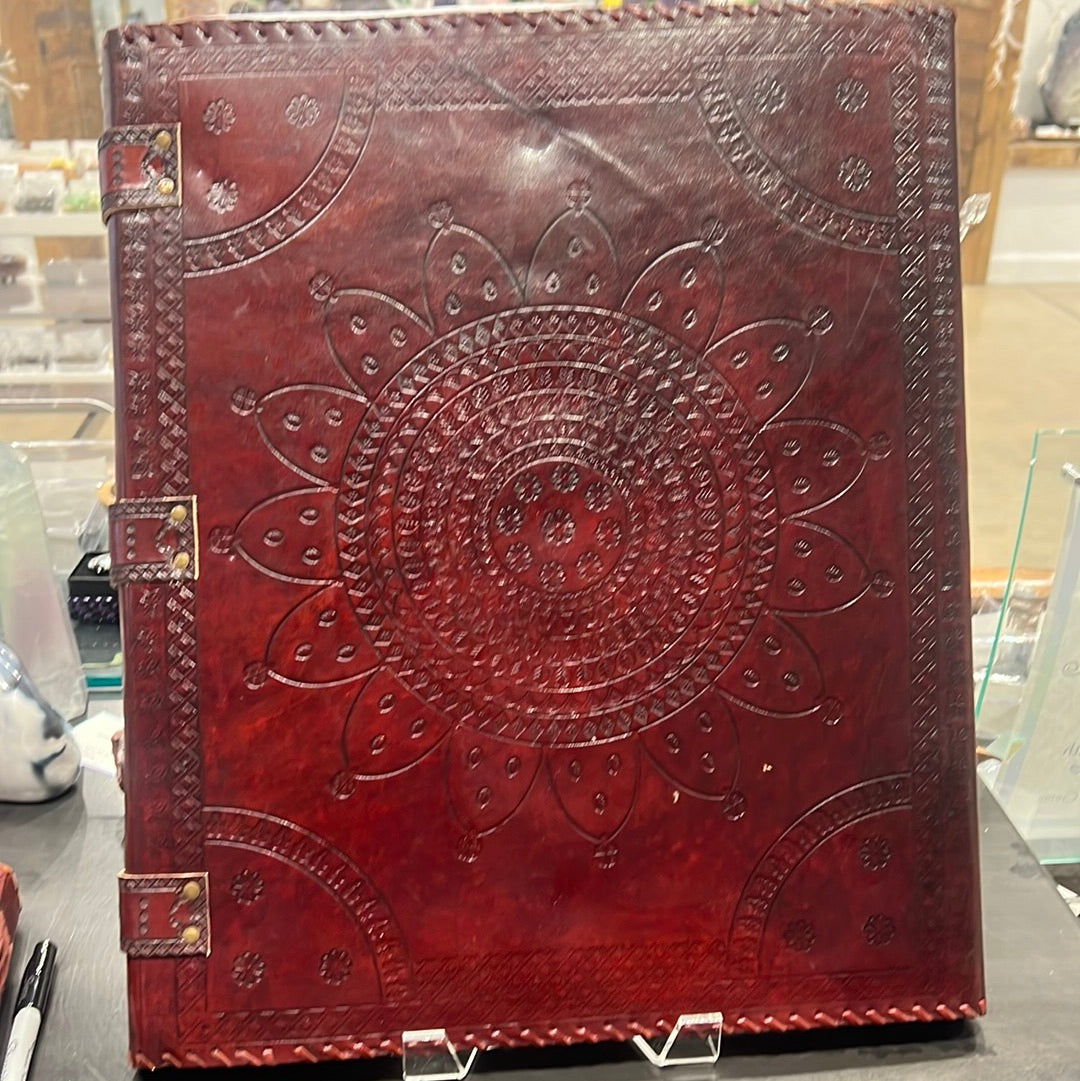 Handmade Leather XL Chakra Journal