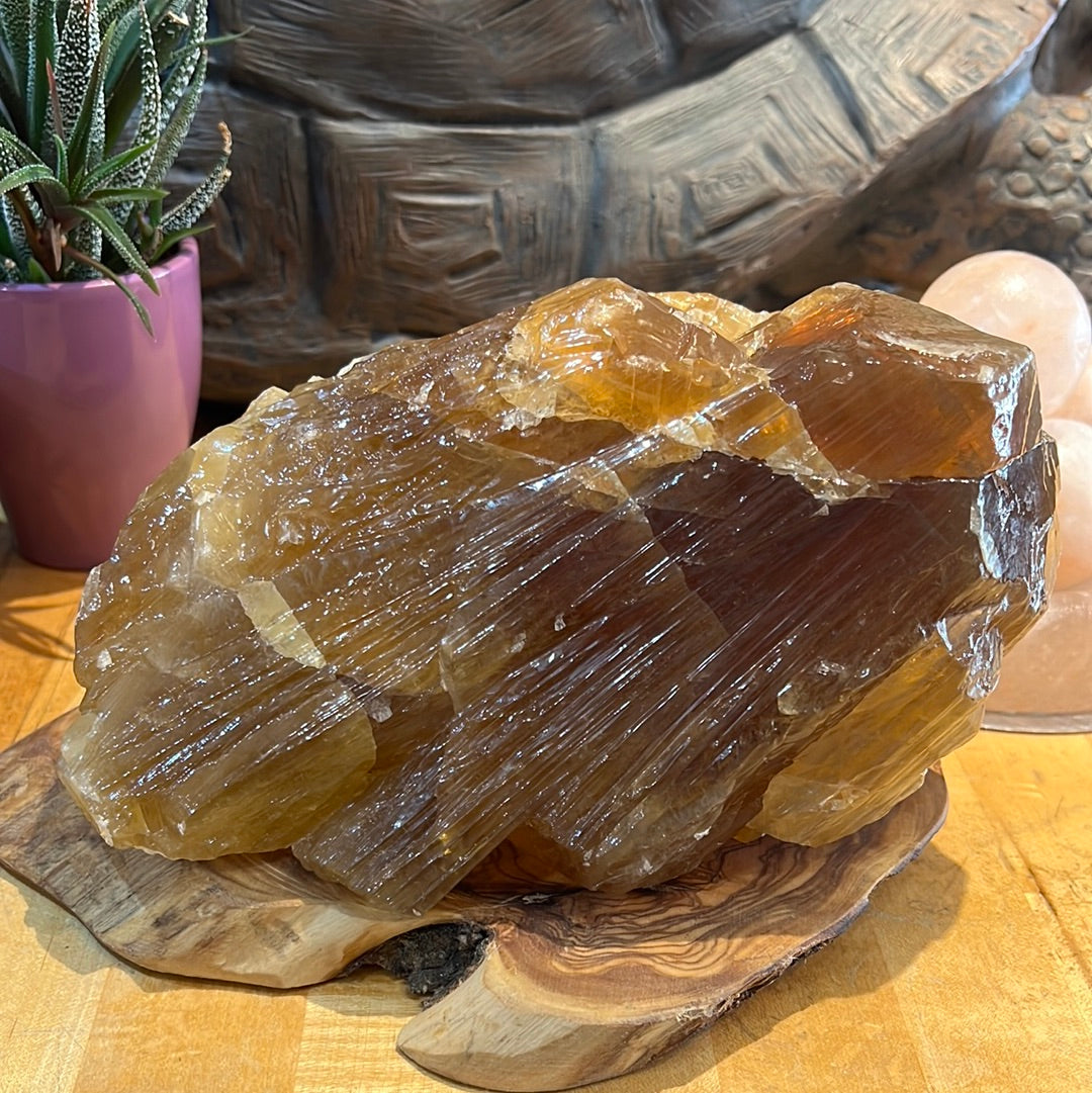 Honey Calcite Chunk