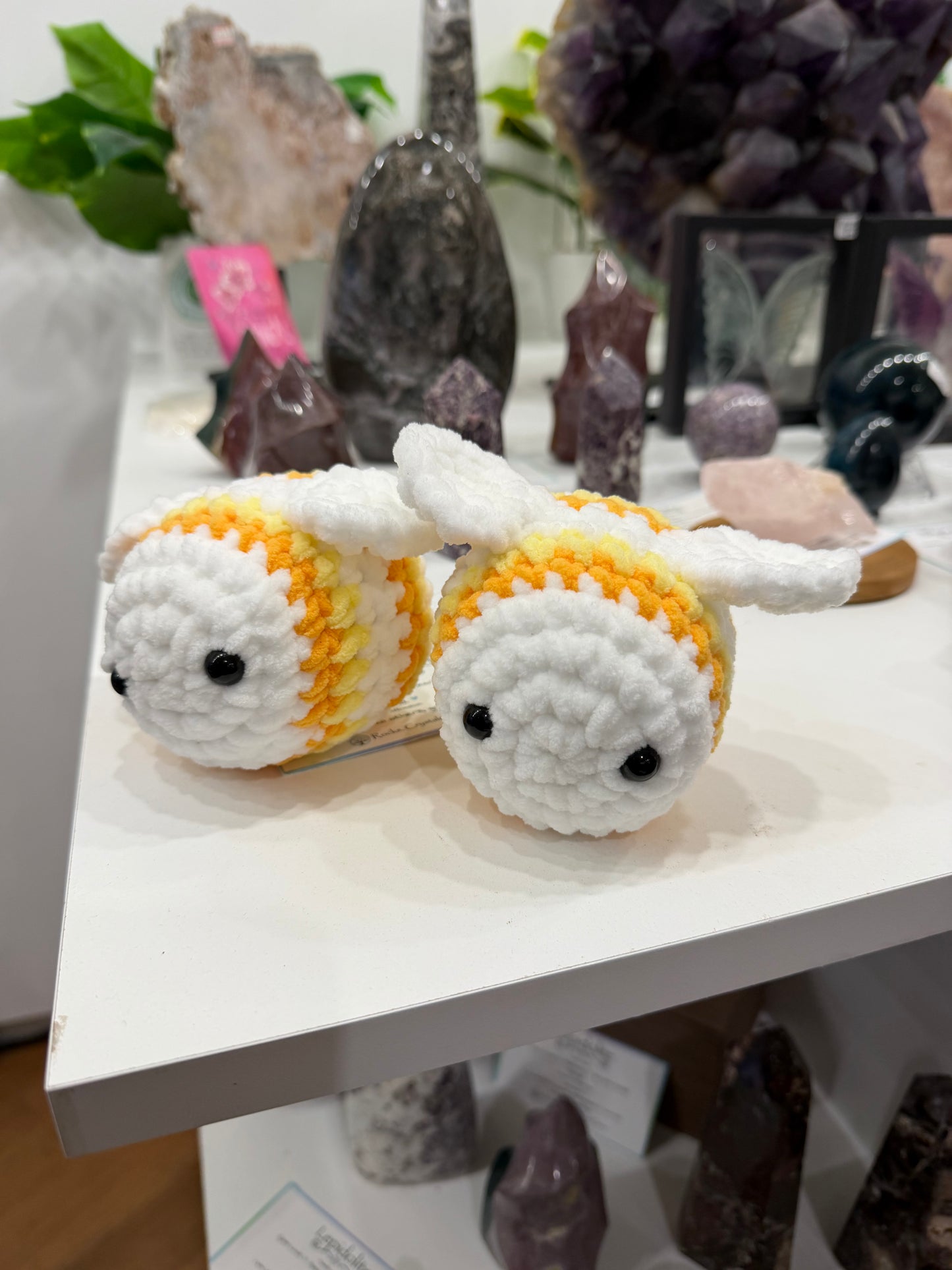 Handmade Crochet Candy Corn Bee