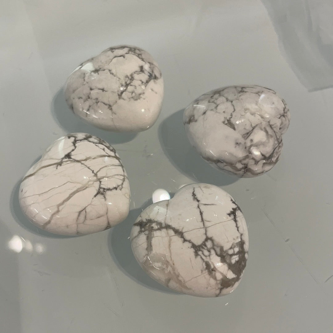 Howlite Heart