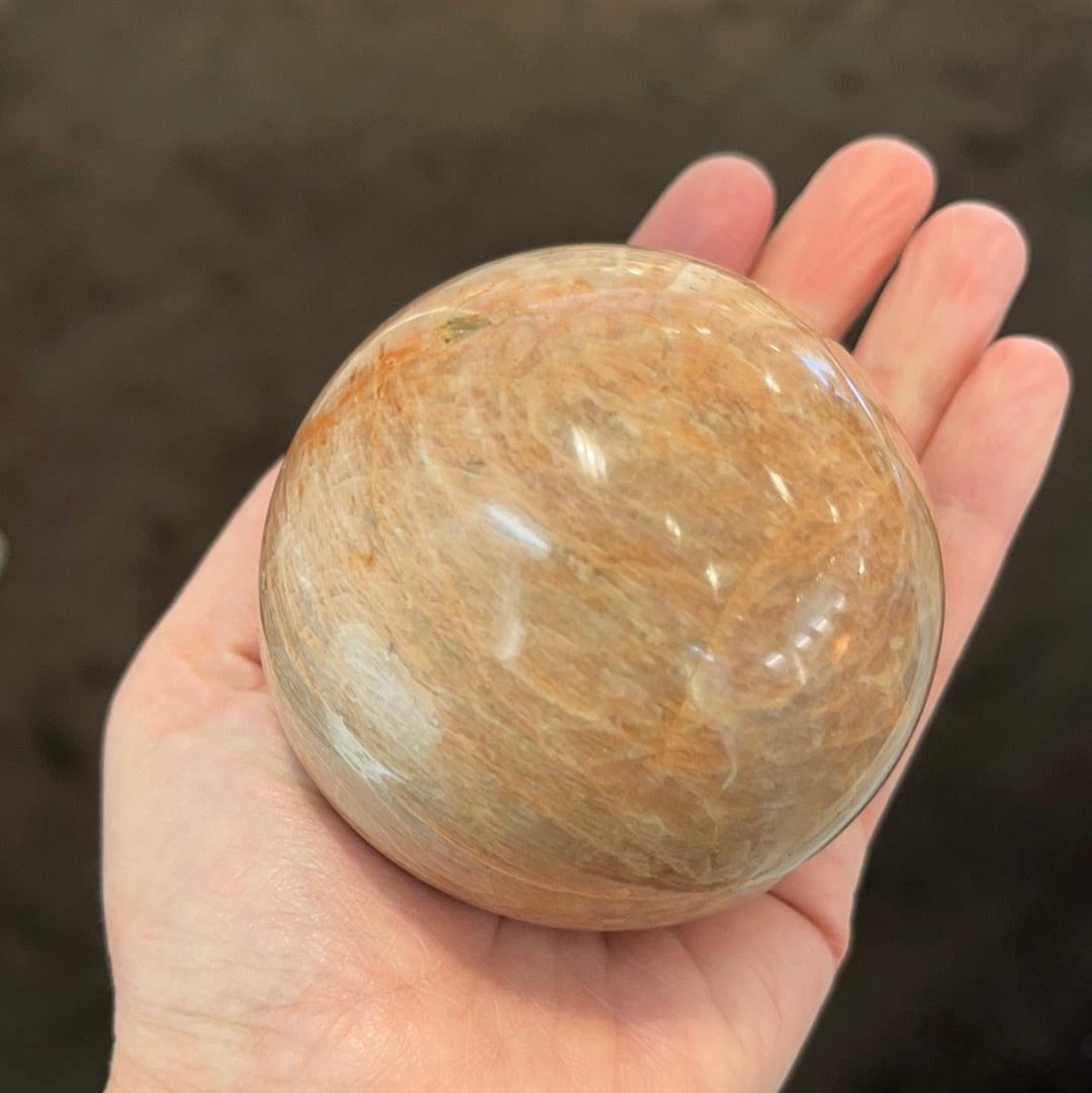 Peach Moonstone Sphere