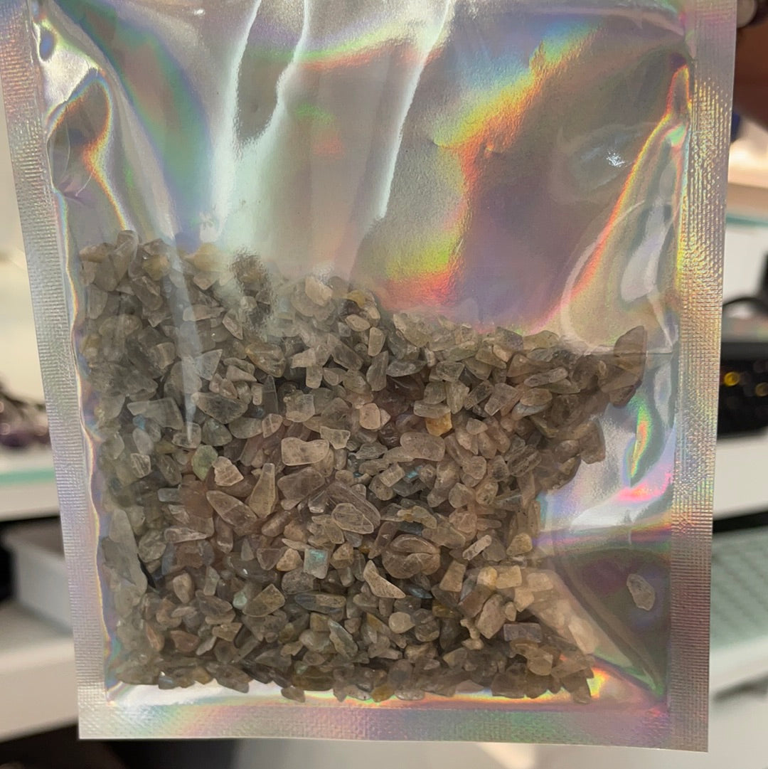 Large Labradorite Pixie Pebble Bag
