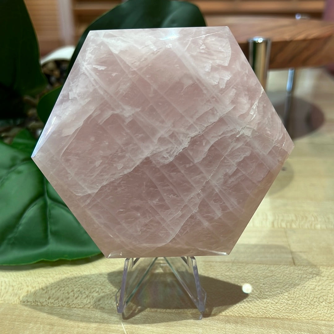 Rose Quartz Hexagon