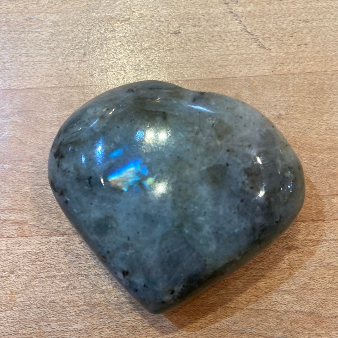 Labradorite Heart