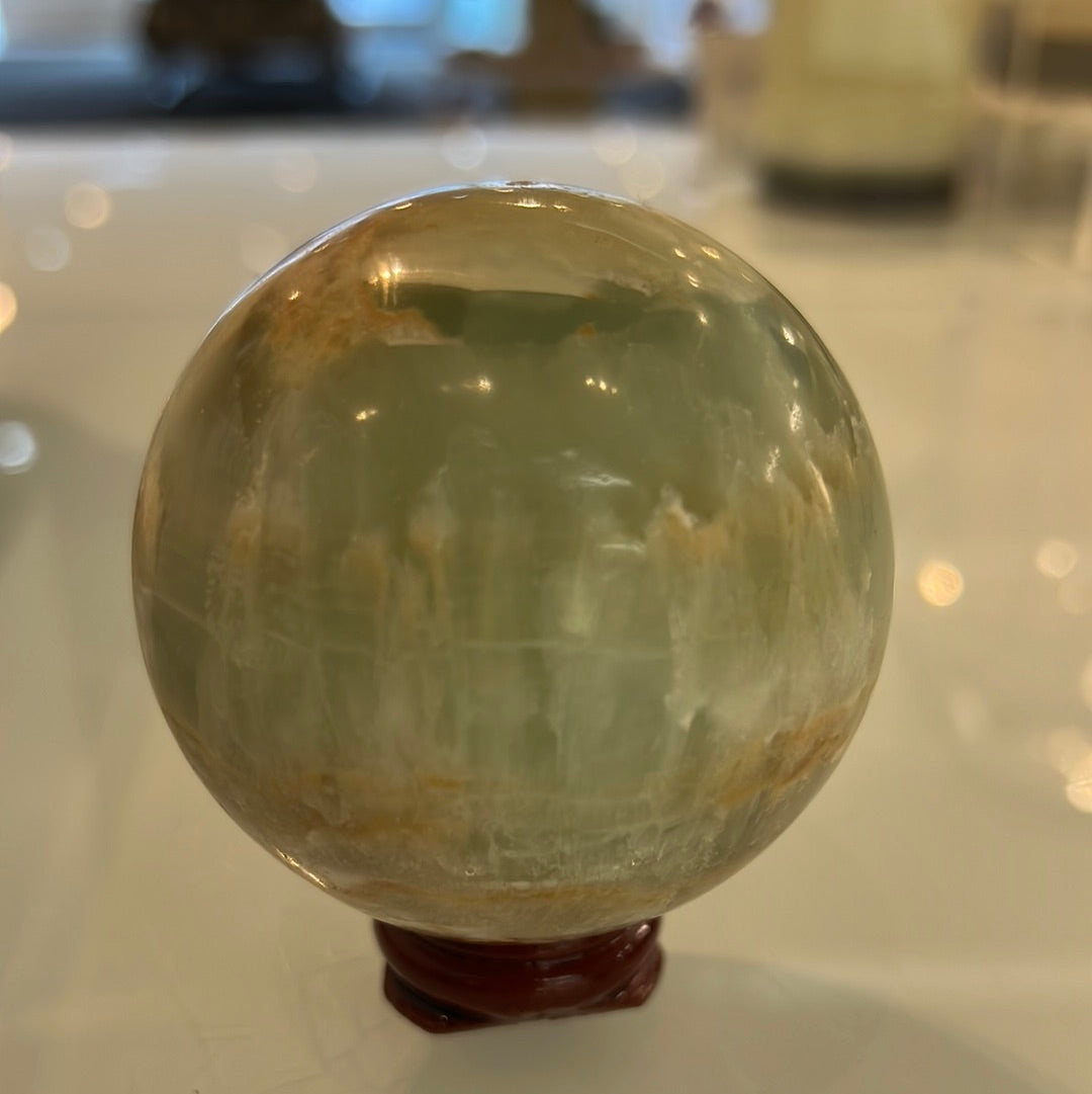 Caribbean Blue Calcite Sphere