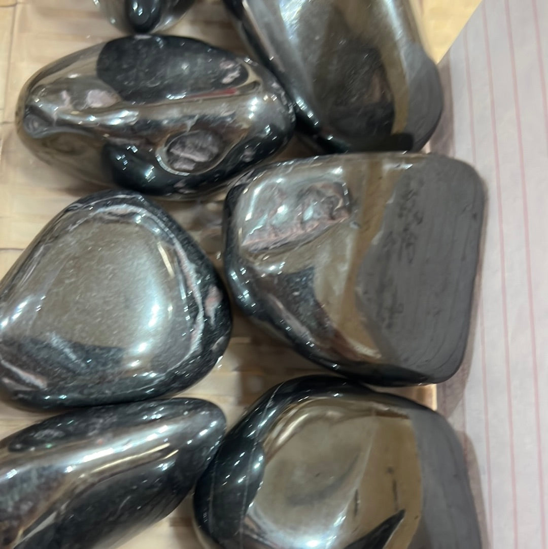 Hematite Palm Stone