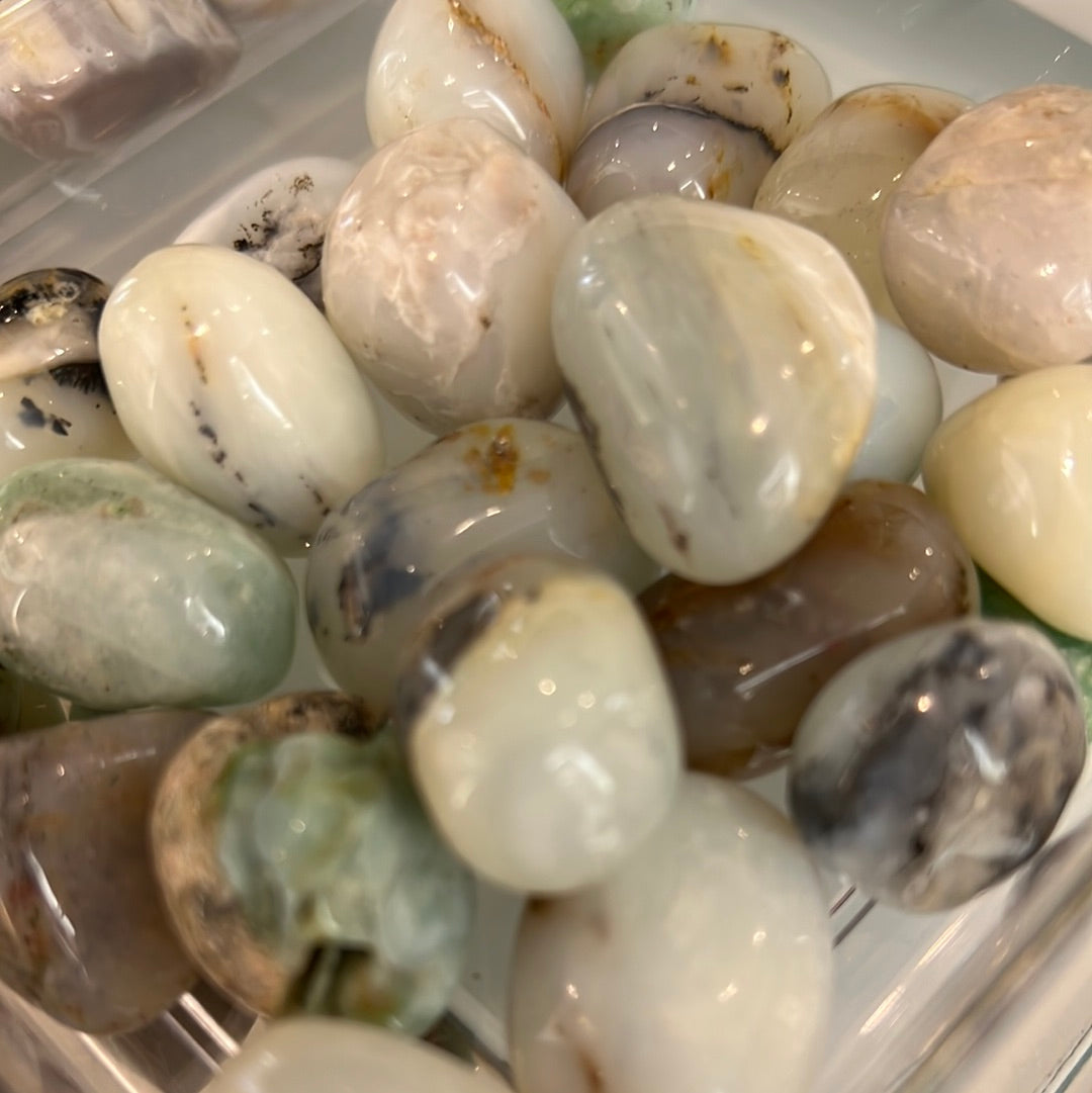 Blue Opal Tumble From Peru