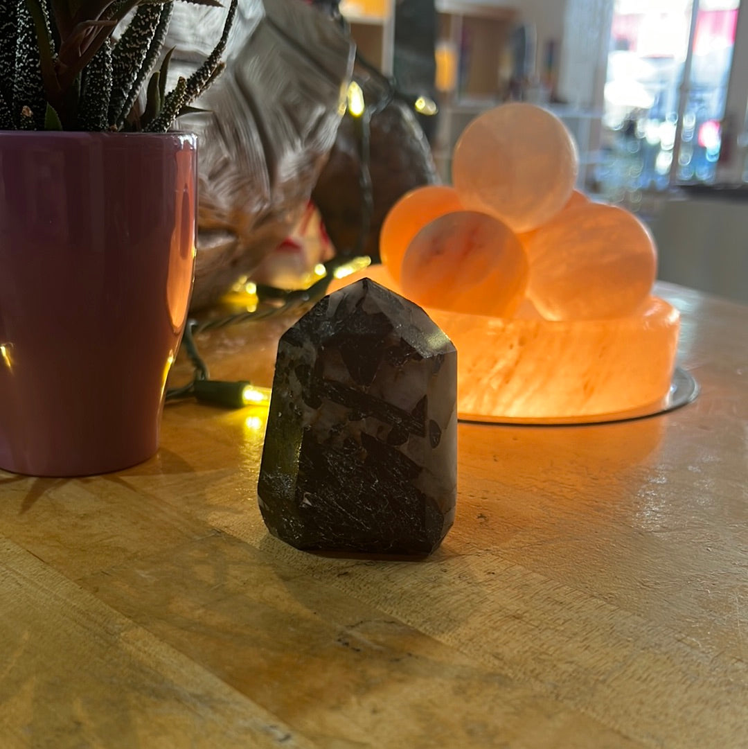 Tourmaline In Quartz Tower