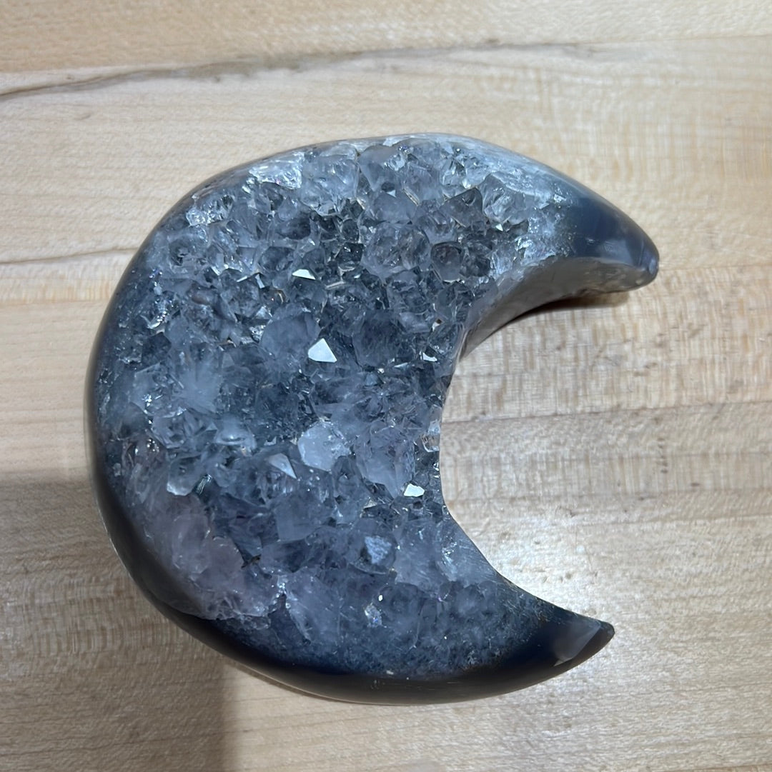 Druzy Agate Moon