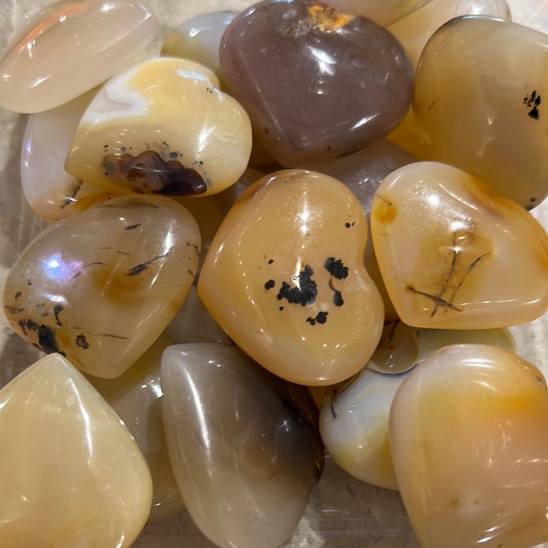 Dendritic Agate Heart