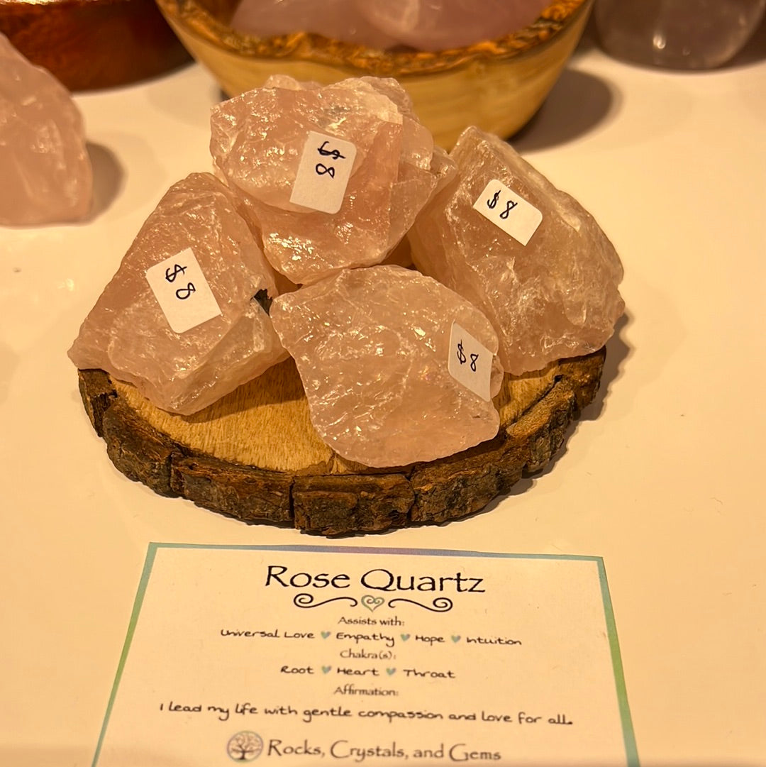 Raw Rose Quartz Chunk