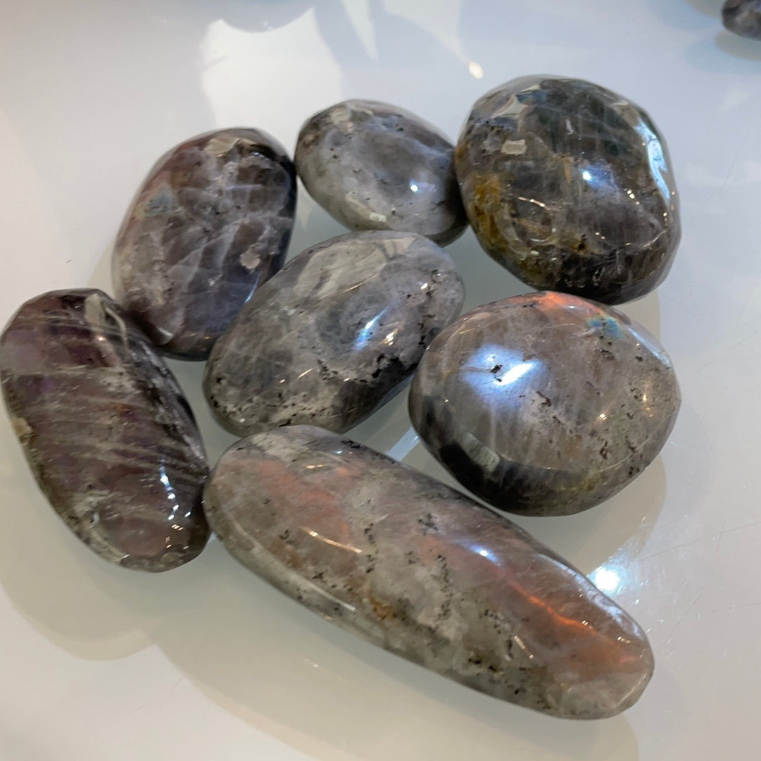Purple Labradorite Palm Stones