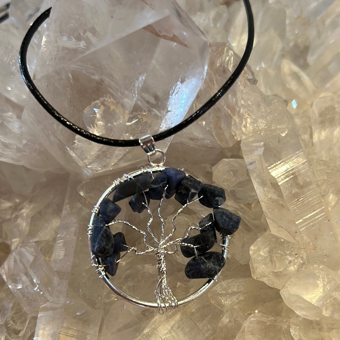 Sodalite Tree Of Life Necklace