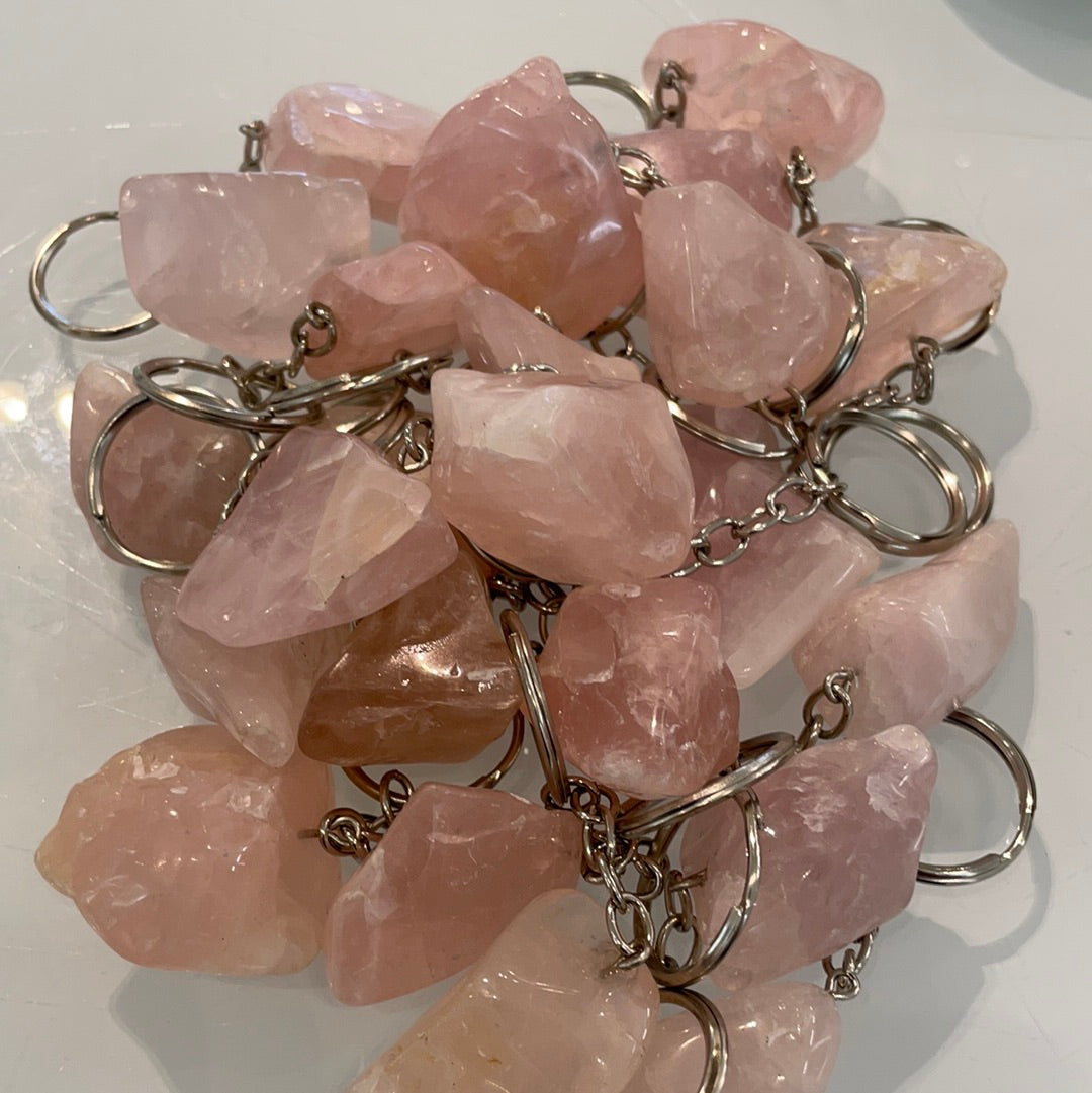 Rose Quartz Key Chain