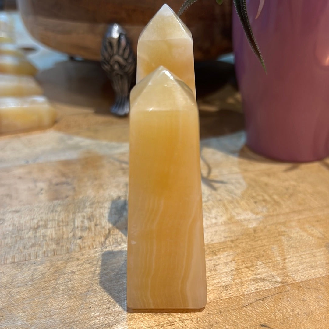 Orange Calcite Tower