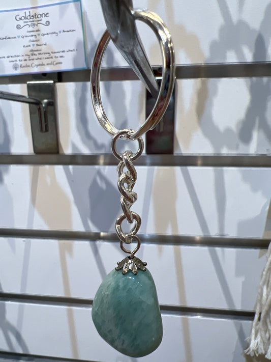 Amazonite keychain