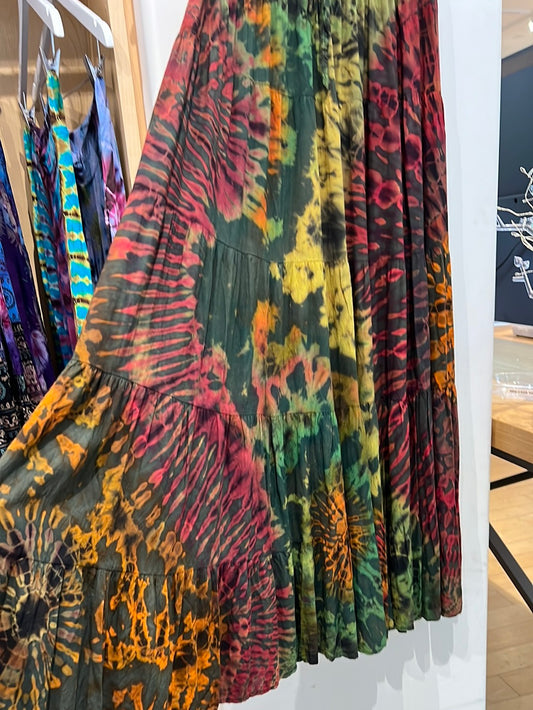 Rayon Tie Dye Skirt