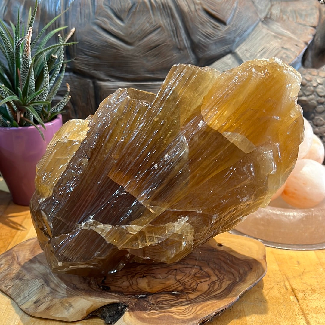 Honey Calcite Chunk