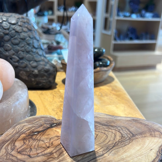Rose Quartz Obelisk From Brazil