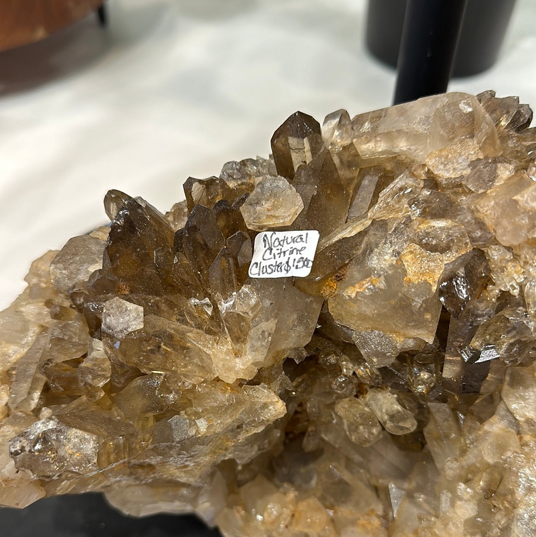 Rare Natural Citrine Cluster - Brazilian