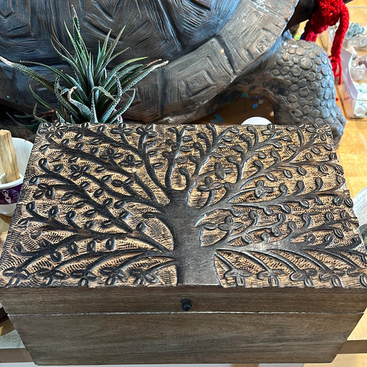 Handcrafted Tree Of Life Wooden Box