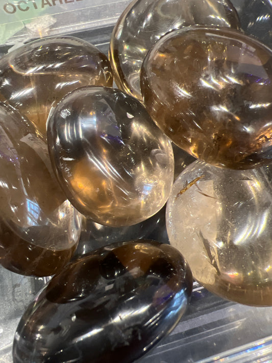 Smoky Quartz Palm stone