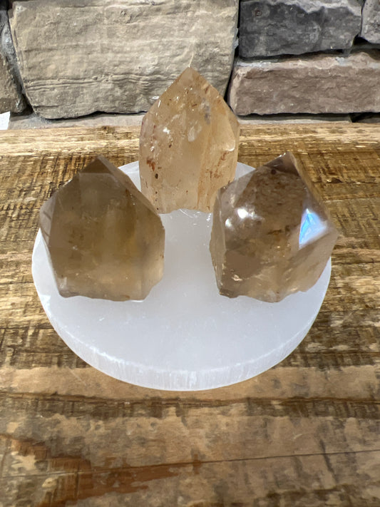 Half Polished Natural Citrine