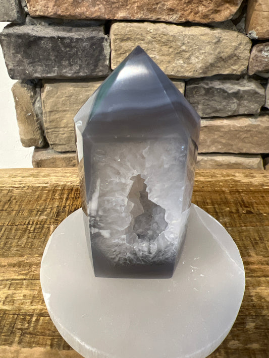 Druzy Agate Tower