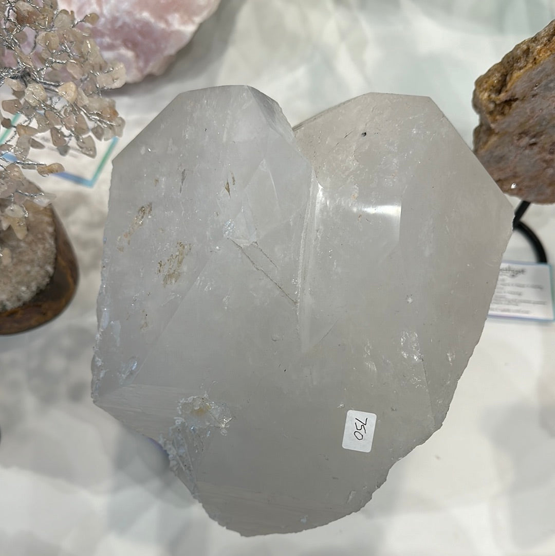 Clear Quartz From Brazil With Stand