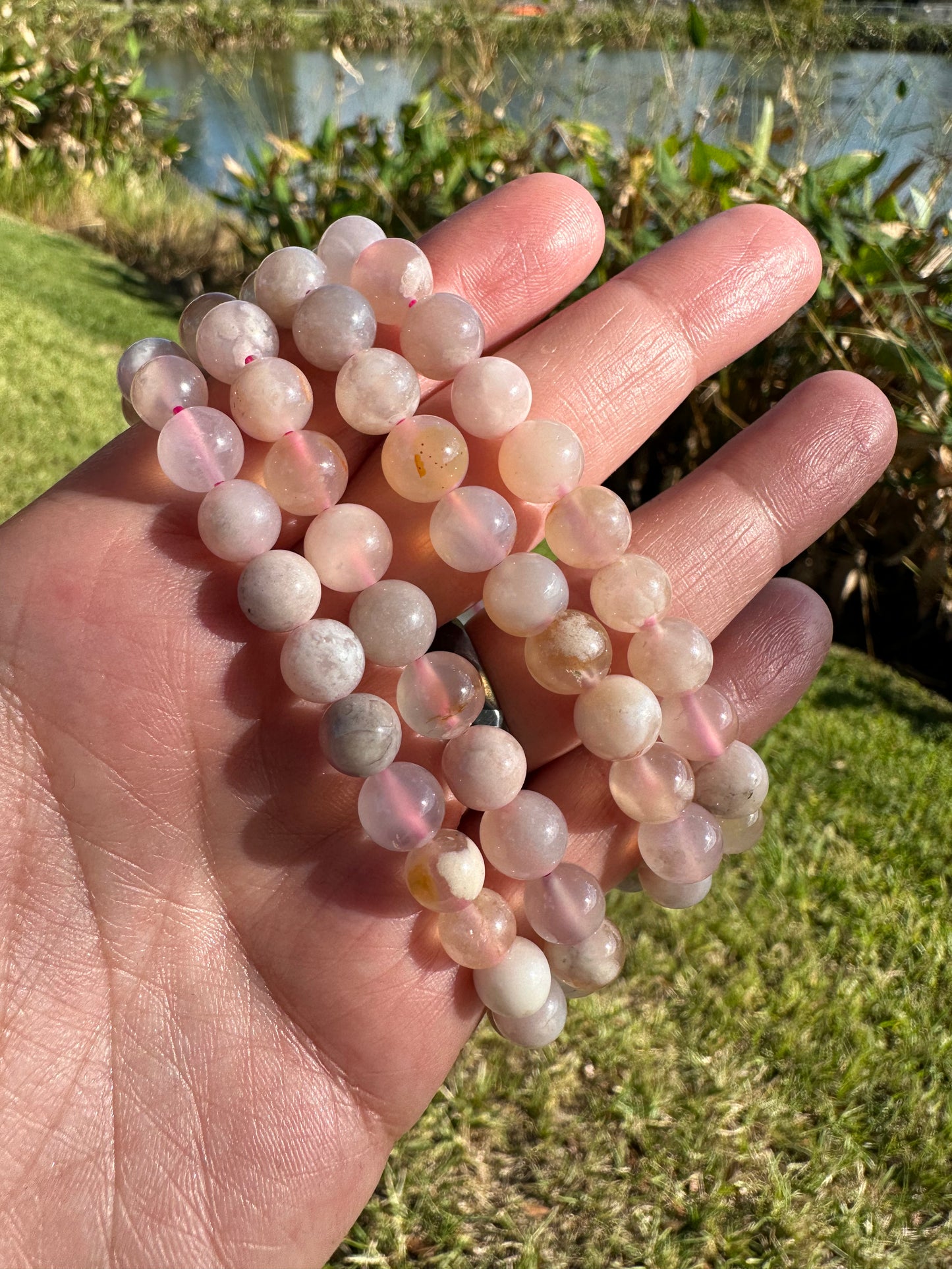 Flower Agate Bracelet