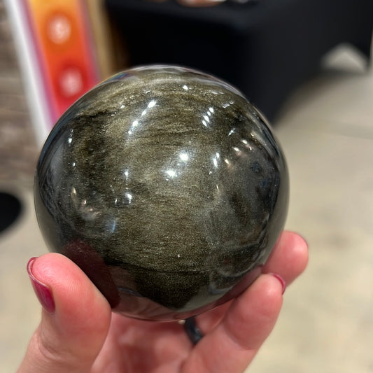 Gold Sheen Obsidian Sphere