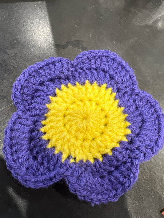 Handmade Crochet Flower Coaster