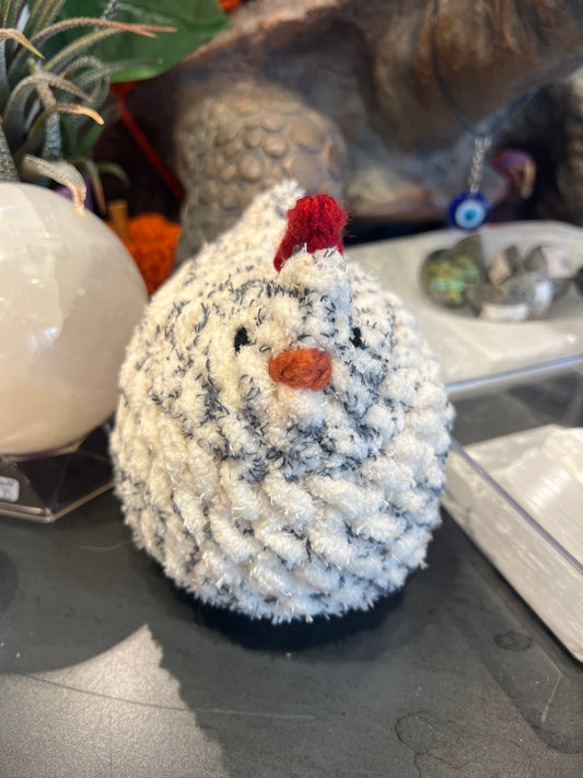Handmade Crochet Emotional Support Chicken