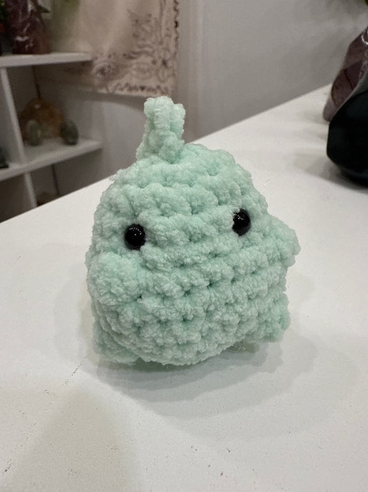 Handmade Crochet Dino Keychain
