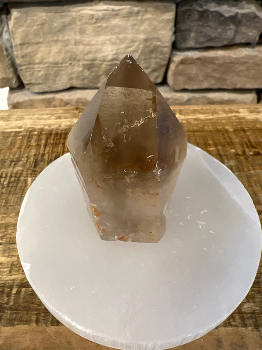 Half Polished Natural Citrine Tower