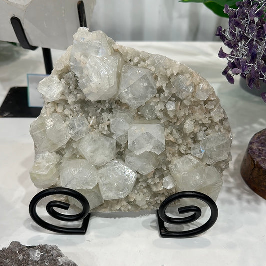 Apophyllite Cluster With Stand
