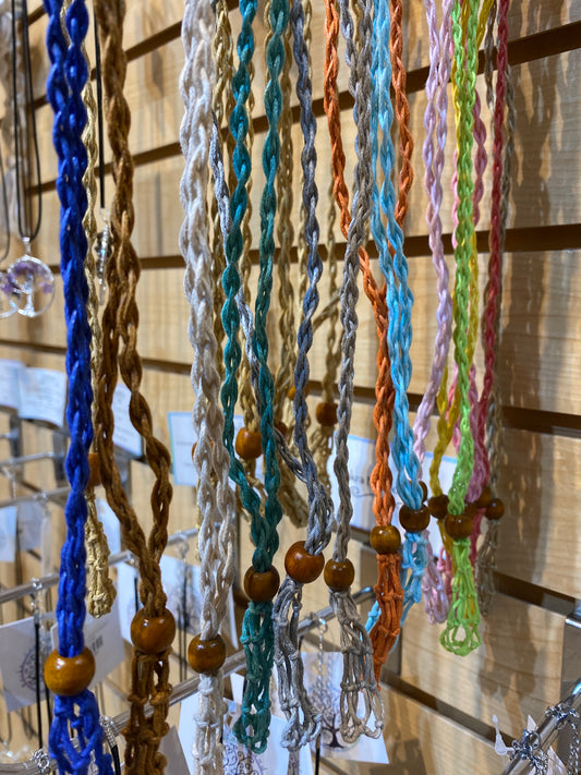 Macrame Necklace Assorted Colors
