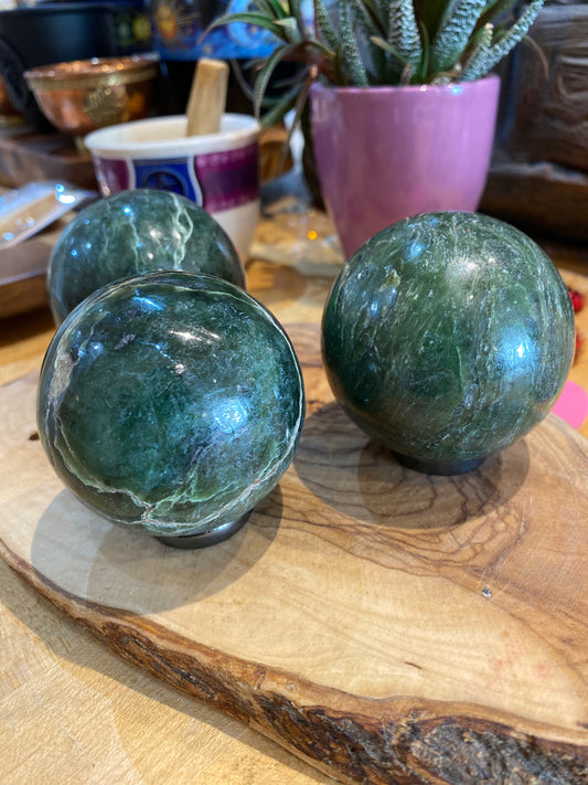Nephrite Jade Sphere
