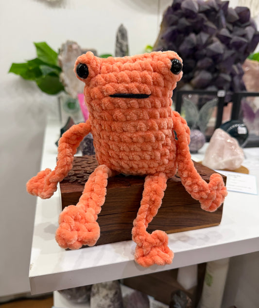Handmade Crochet Leggy Frog
