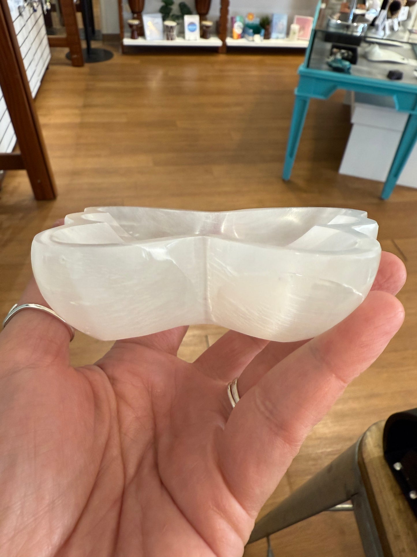 Selenite Butterfly Bowl