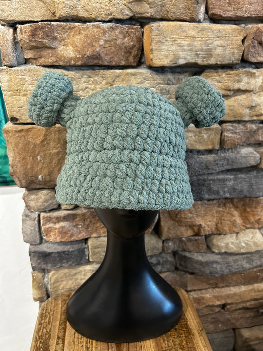 Crochet Shrek Bucket Hat
