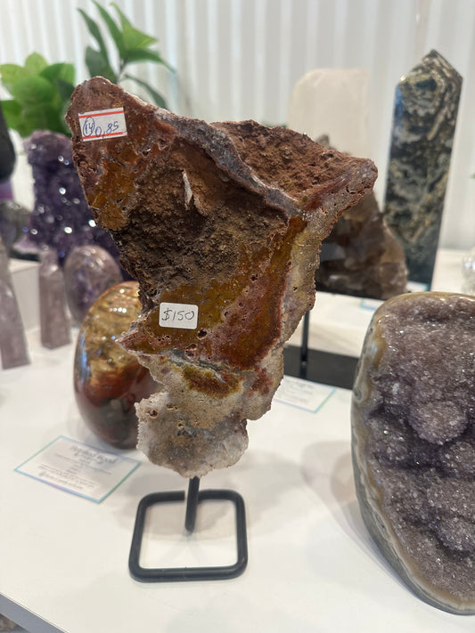 Pink Amethyst on Custom Stand - #24