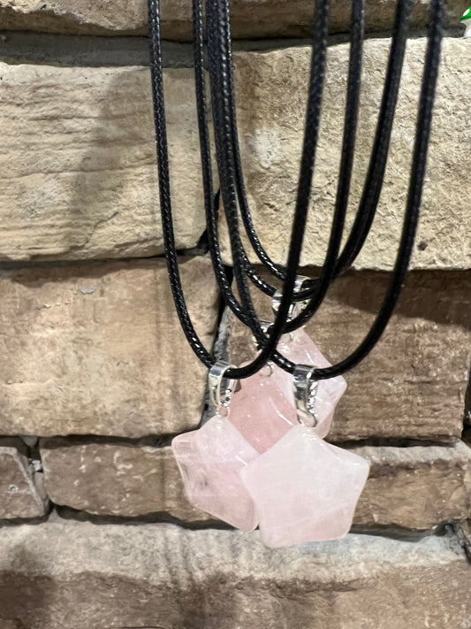 Rose Quartz Star Necklace