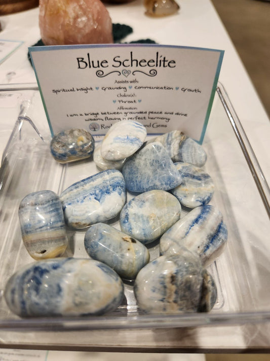 Blue Scheelite Tumble