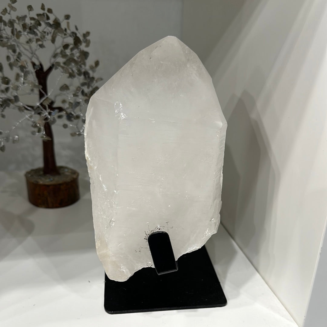 Clear Quartz From Brazil With Stand