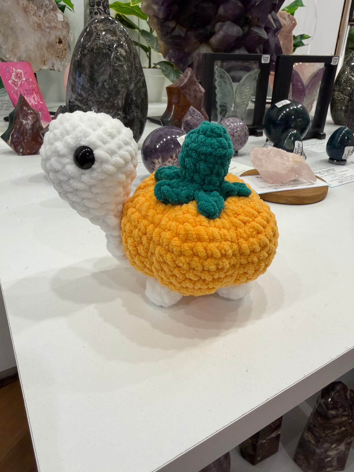 Handmade Crochet Pumpkin Turtle