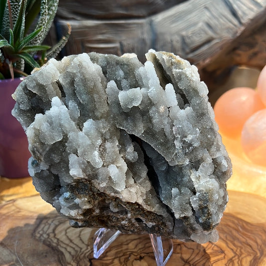 Druzy Blue/Grey Chalcedony Stalactites