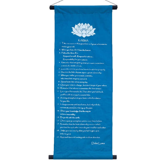 Karma Banner Turquoise Color