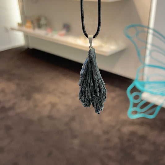 Black Kyanite Pendant