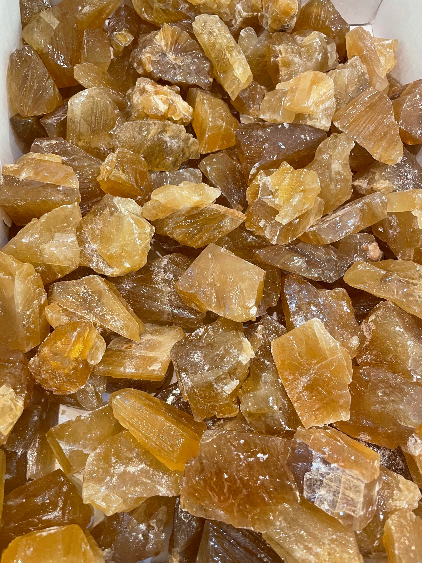 Honey Calcite Rough Stone